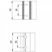 cerniera reversibile per G.A. disegno tecnico